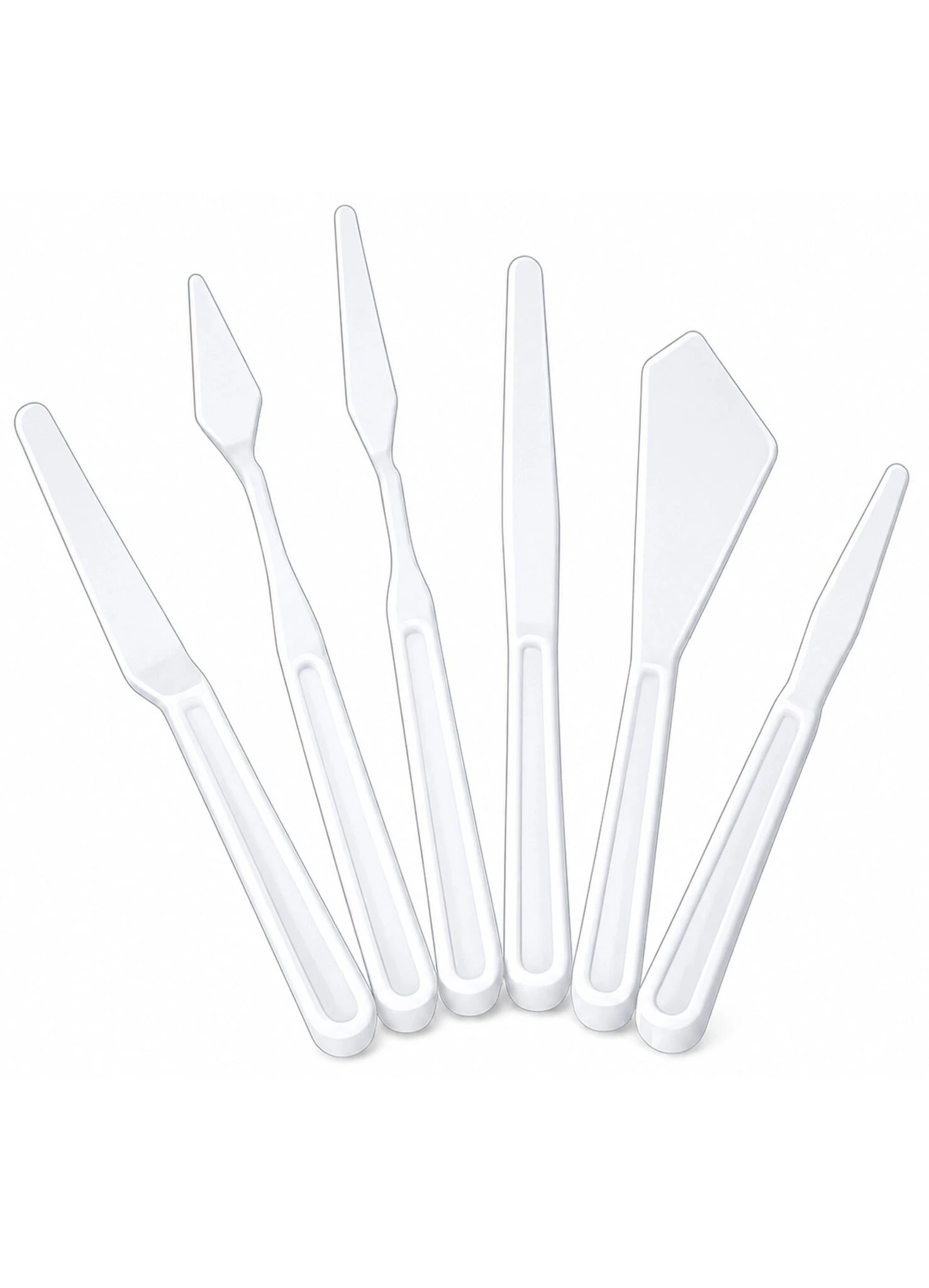 Plastic Painting Palette Knife Set of 5 pcs Anvis Plastic Painting Palette Knife Set of 5 pcs For Acrylic Drawing, Art Craft