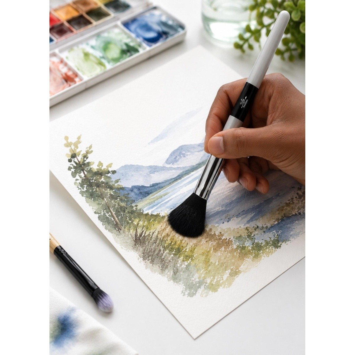 Professional Pastel Blending Brush with smudger Blender for Drawing, Sketching