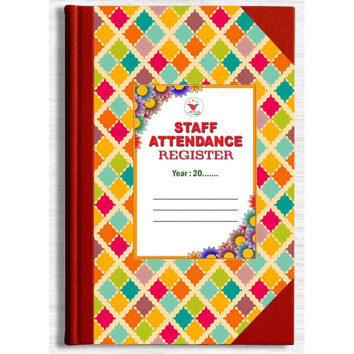 Staff Attendance Register | 50 Sheets | 100 Pages | Hard Bound