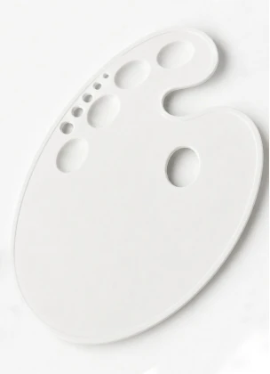 Big Oval 4 Wells Color Mixing Palette