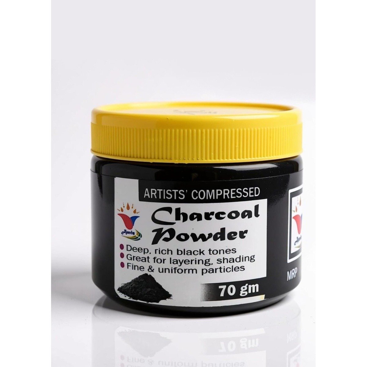 Anvis Artist Black Charcoal Powder for sketching, drawing