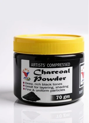 Anvis Artist Black Charcoal Powder for sketching, drawing