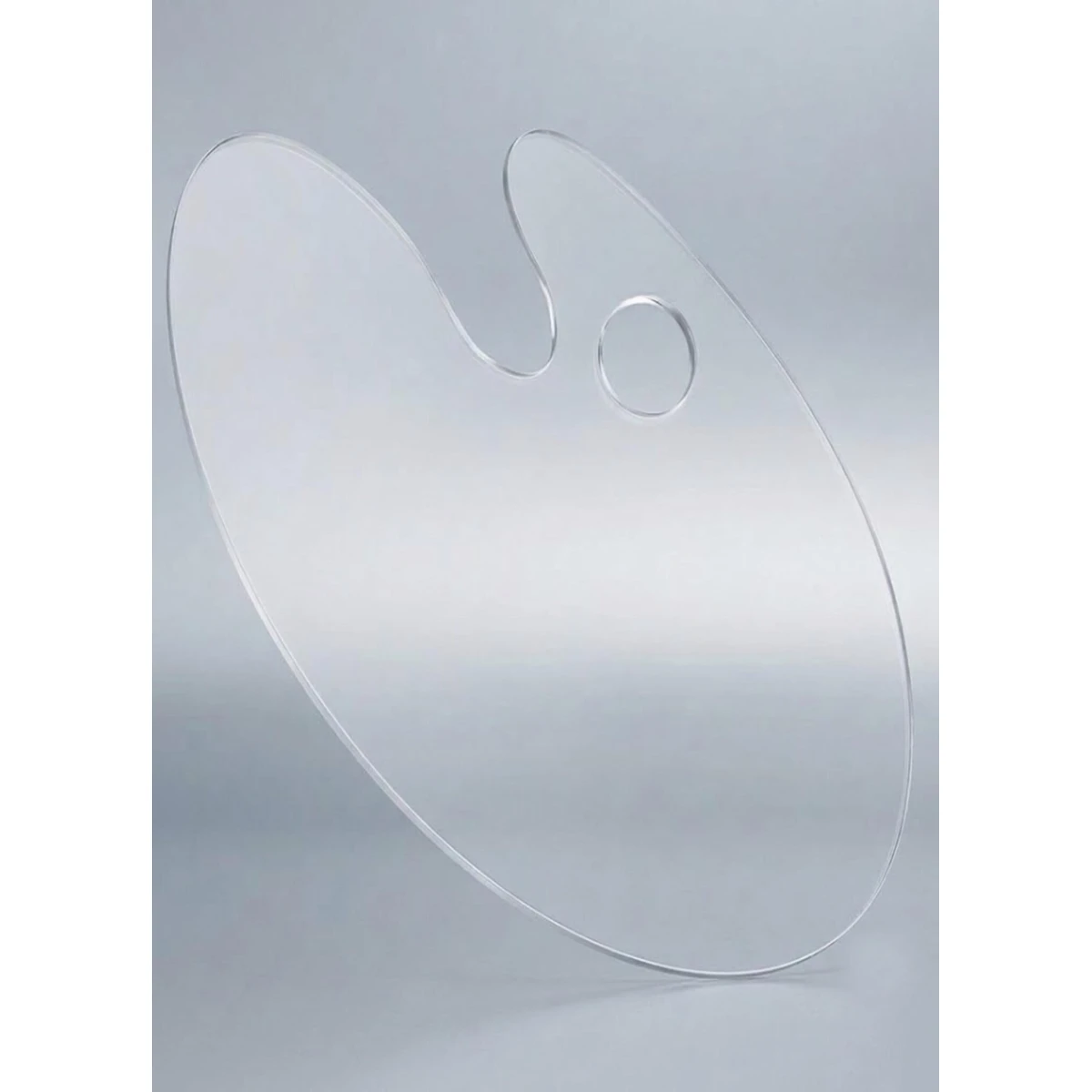 Oval Shaped Clear Transparent Palette
