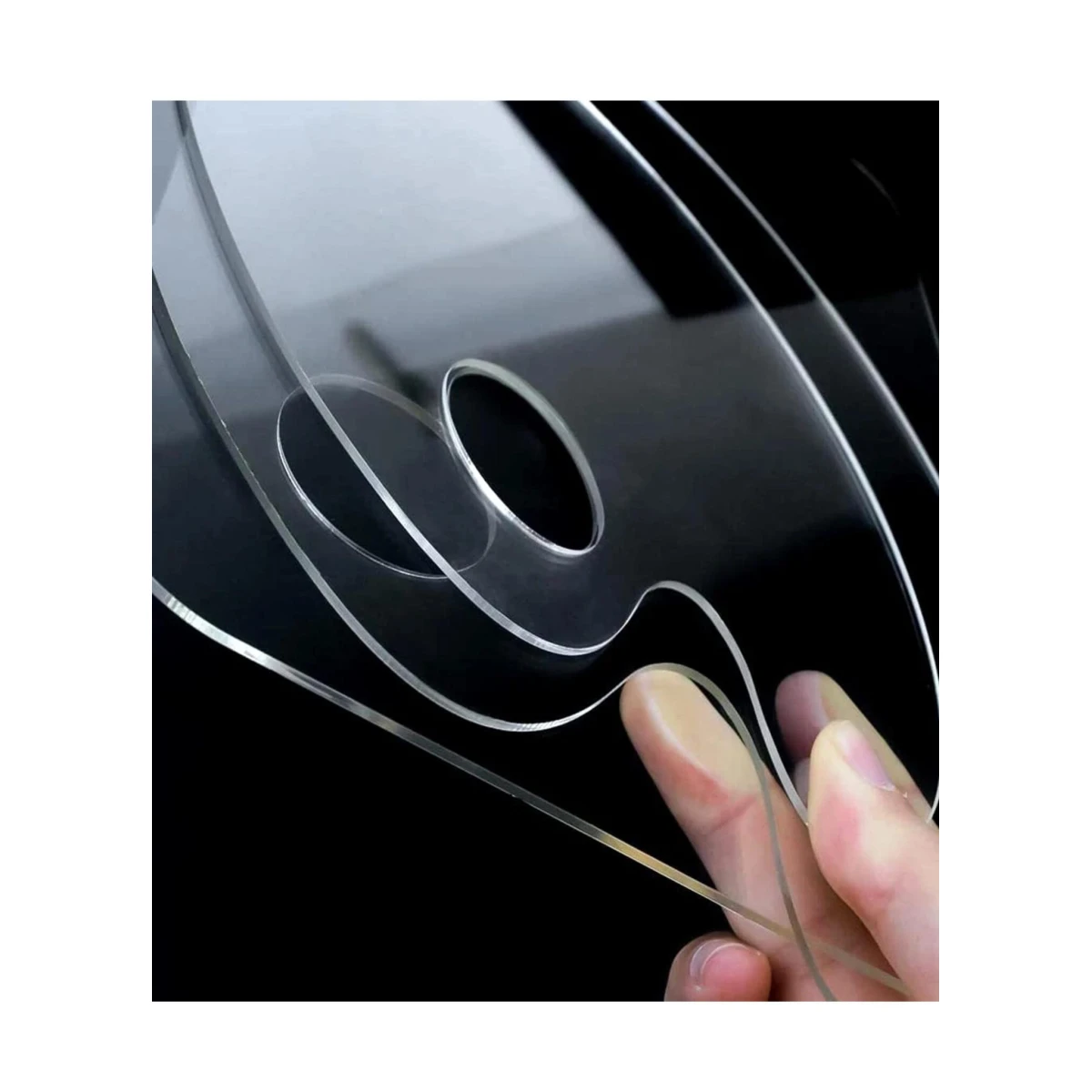 Oval Shapped Clear Transparent Palette