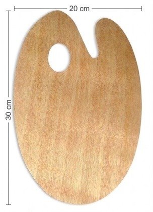 Oval Wooden Palette | Professional Artist Drawing