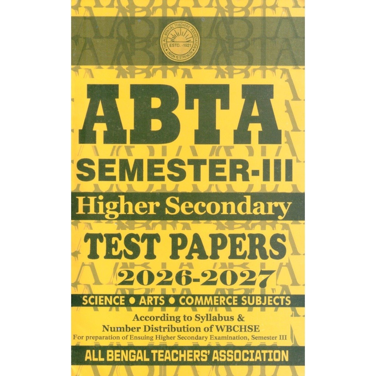 ABTA TEST PAPERS Class 12 Semester 3 | 2026-27