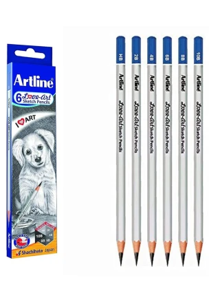 Anvis Paper Stump Blender and Artline Drawing Sketch Pencils