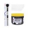 Artist Black Charcoal Powder, Blending Brush, and Paper Stumps Blender for sketching, drawing