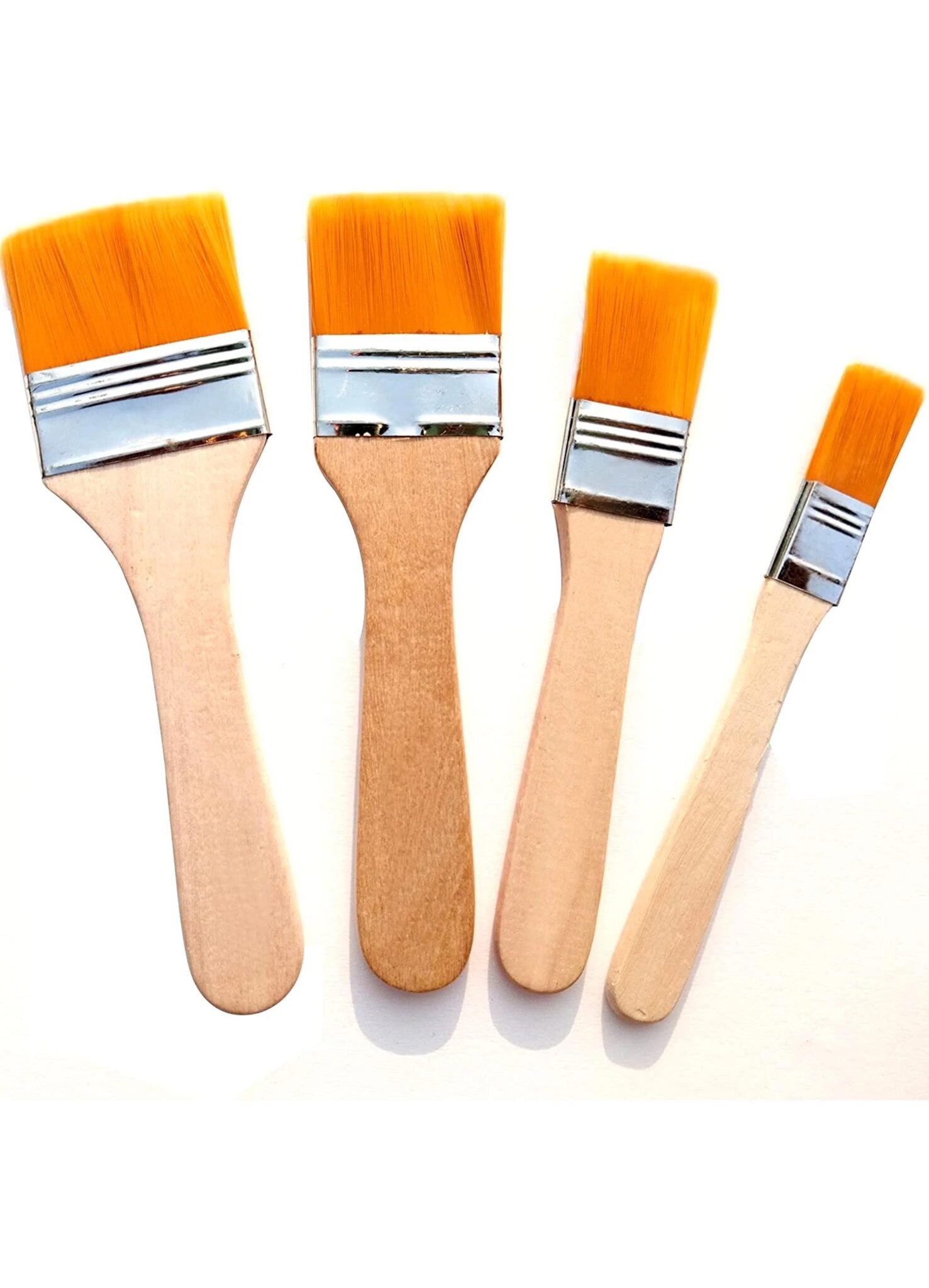 Flat Synthetic Wash Painting Brush Set- 4 Pcs Flat Synthetic Wash Painting Brush Set- 4 Pcs