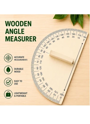 Anvis Teachers Big Wooden Protractor