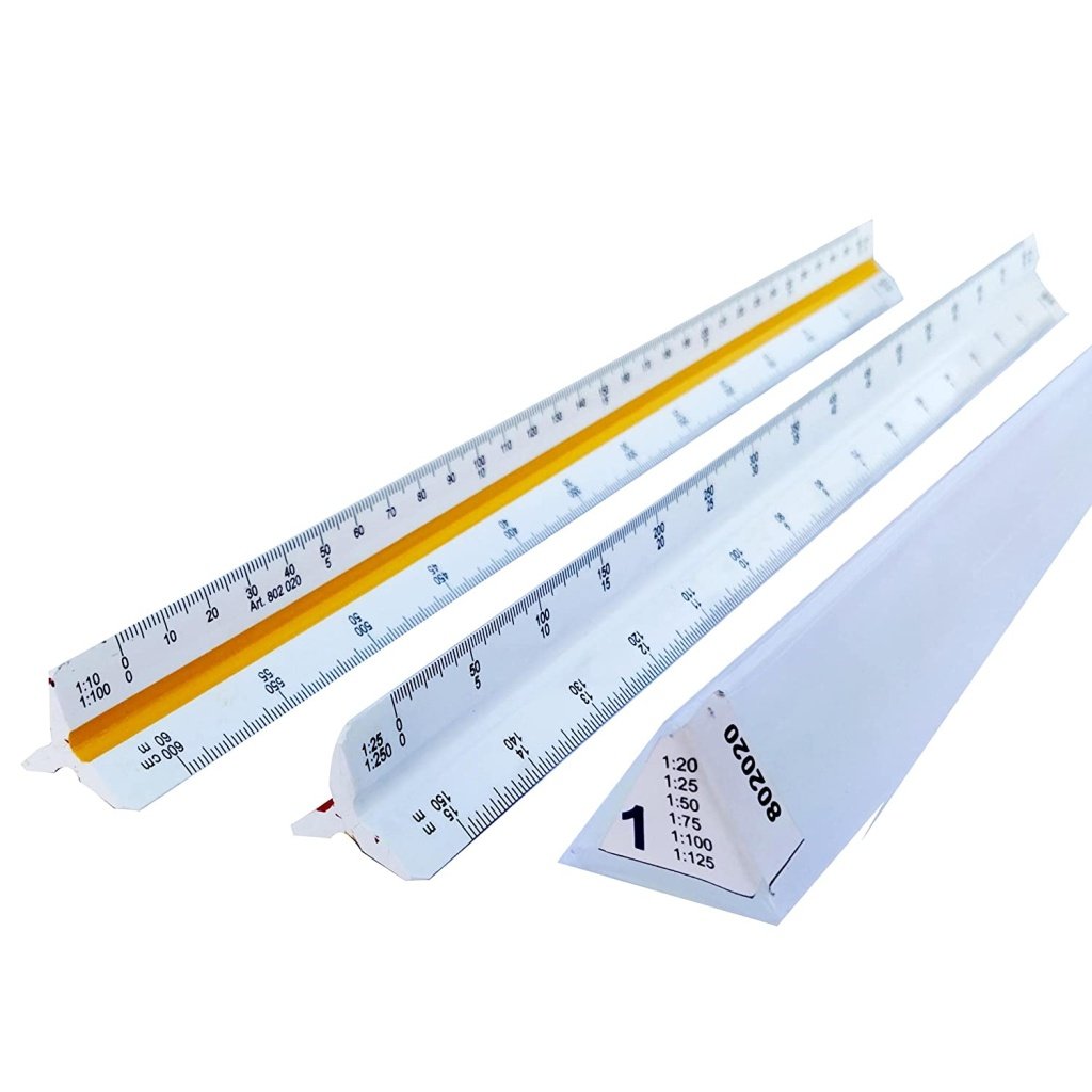 Triangle Scale/Ruler for Architects, Engineers
