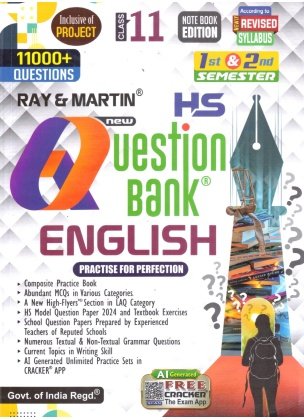 Question Bank English Class-11 | Semester-1, 2 Combined 2026 [Ray Martin]