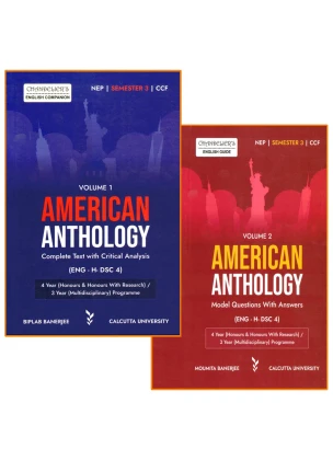 NEP American Anthology Vol-1, 2 | Semester-3, Culcatta University By Biplab Banerjee, Moumita Banerjee