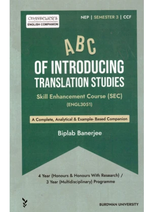 'ABC' of INTRODUCING TRANSLATION STUDIES Semester- 3 Burdwan University By Biplab Banerjee