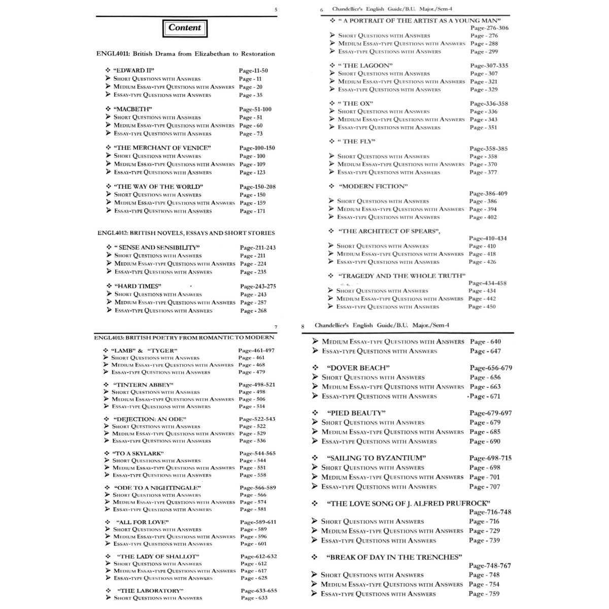 A Complete Guide with Model Question and Answer Semester-4 | Burdwan University | Major Course [ENGL4011, ENGL4012, ENGL4013] By Moumita Banerjee
