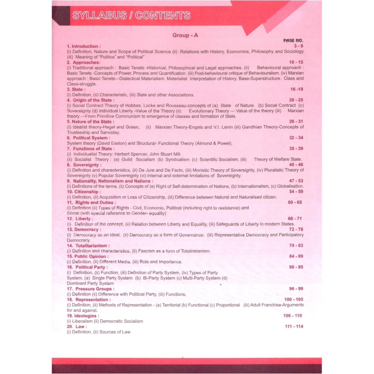 SLST Guide Political Science For PG and Honours
