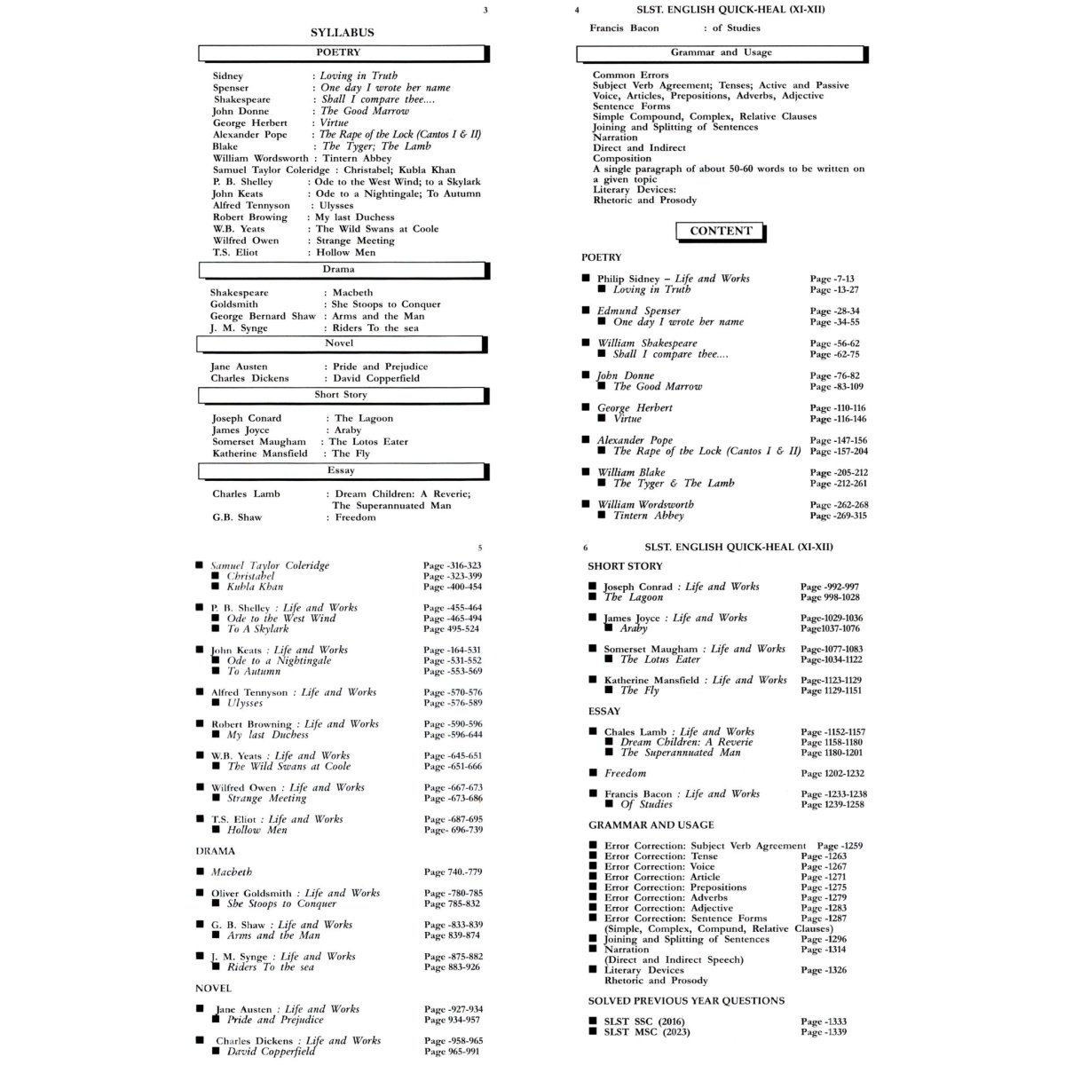 SLST English Quick Heal XI-XII