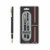 Pierre Cardin Golden Eye Black Lacquer Premium Fountain Pen | Luxurious Golden Trim & Nib | Free Ink Cartridges & Converter | Ideal for Festive & Corporate Gifting