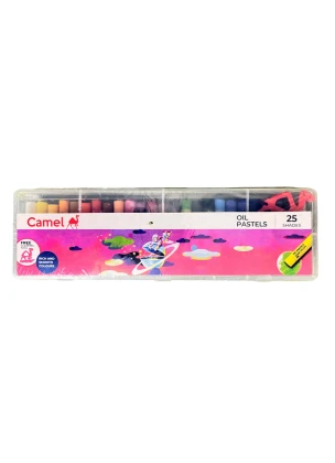 Camel Oil Pastel with Recyclable Plastic Box - 25 Shades