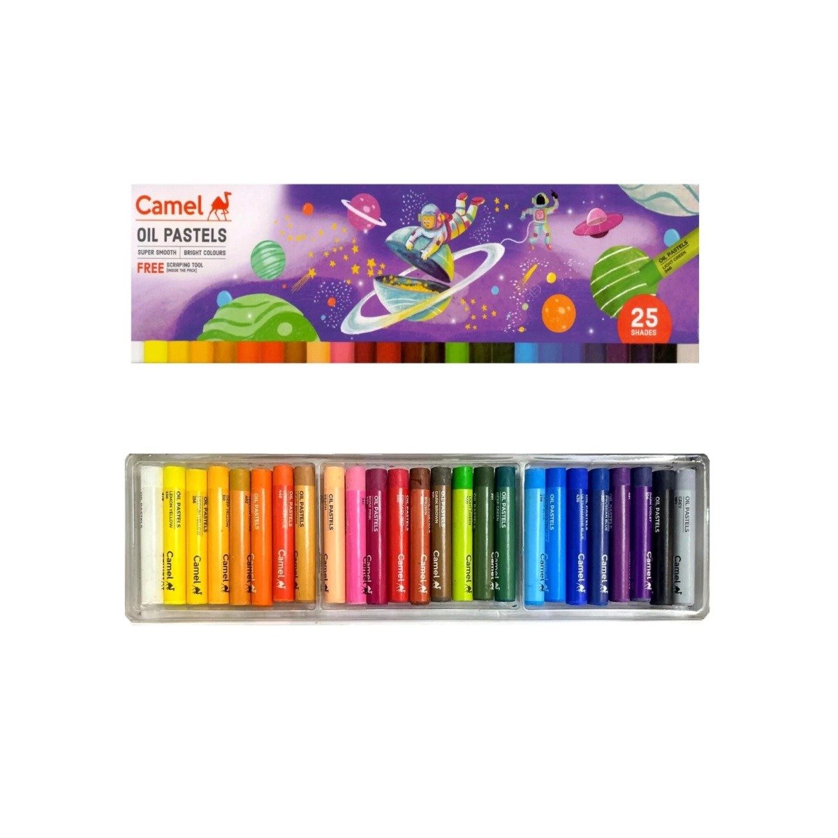 Camel Oil Pastels Colours 25 Shades