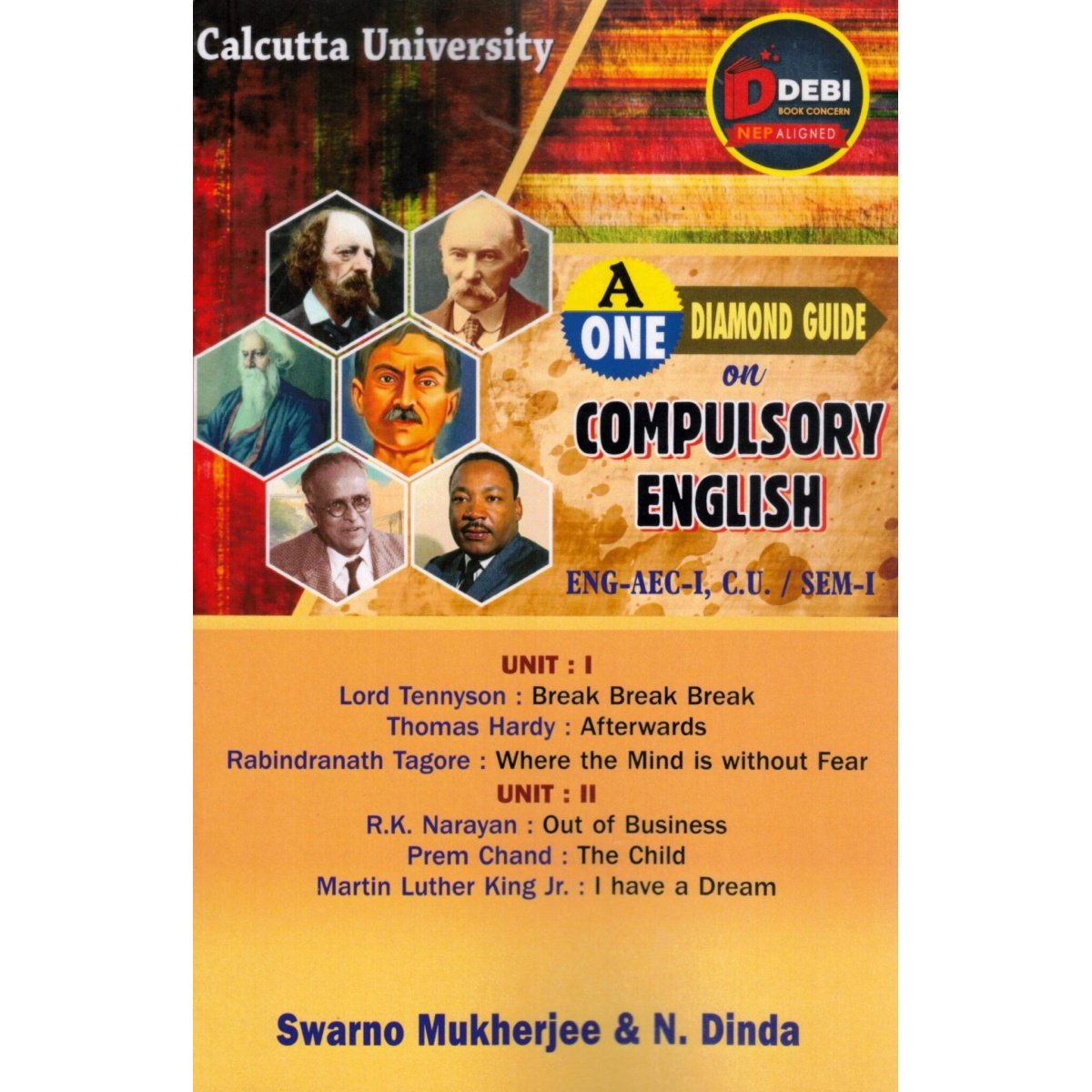 A One Dimond Guide Compulsory English Semester-1 | ENG-AEC-1, Calcutta University By Swarno Mukherjee, N. Dinda