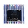 Pentonic Multicolor Gel Pen With Hard Box Case | 0.6 mm-1.0 mm Tip | 12 Pcs Set