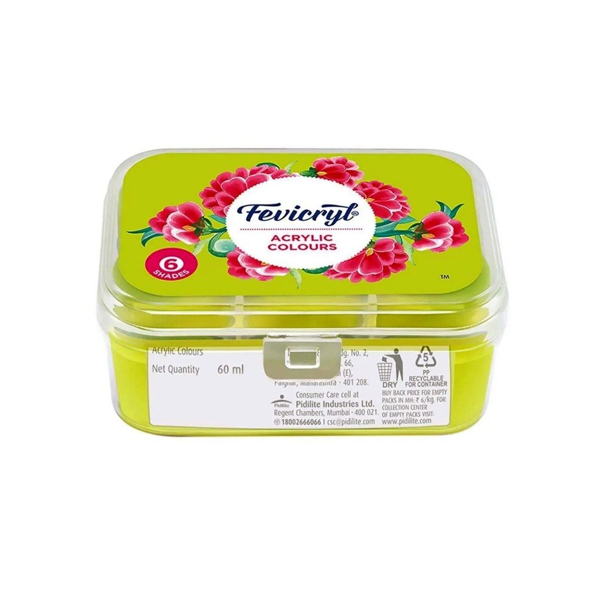 Fevicryl Acrylic Colours Kit 6 Colours x 10 ml