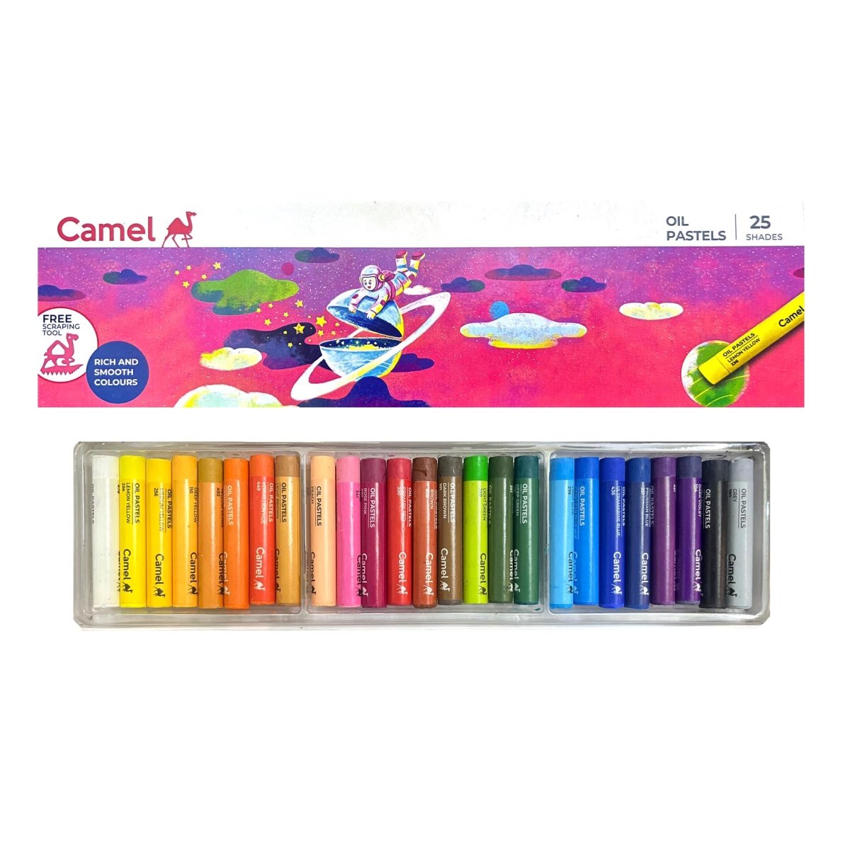 Camel Oil Pastels Colours 25 Shades