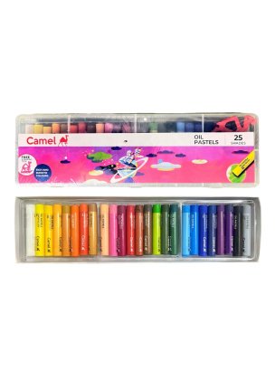 Camel Oil Pastel with Recyclable Plastic Box - 25 Shades