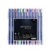Pentonic Multicolor Gel Pen With Hard Box Case | 0.6 mm-1.0 mm Tip | 12 Pcs Seta