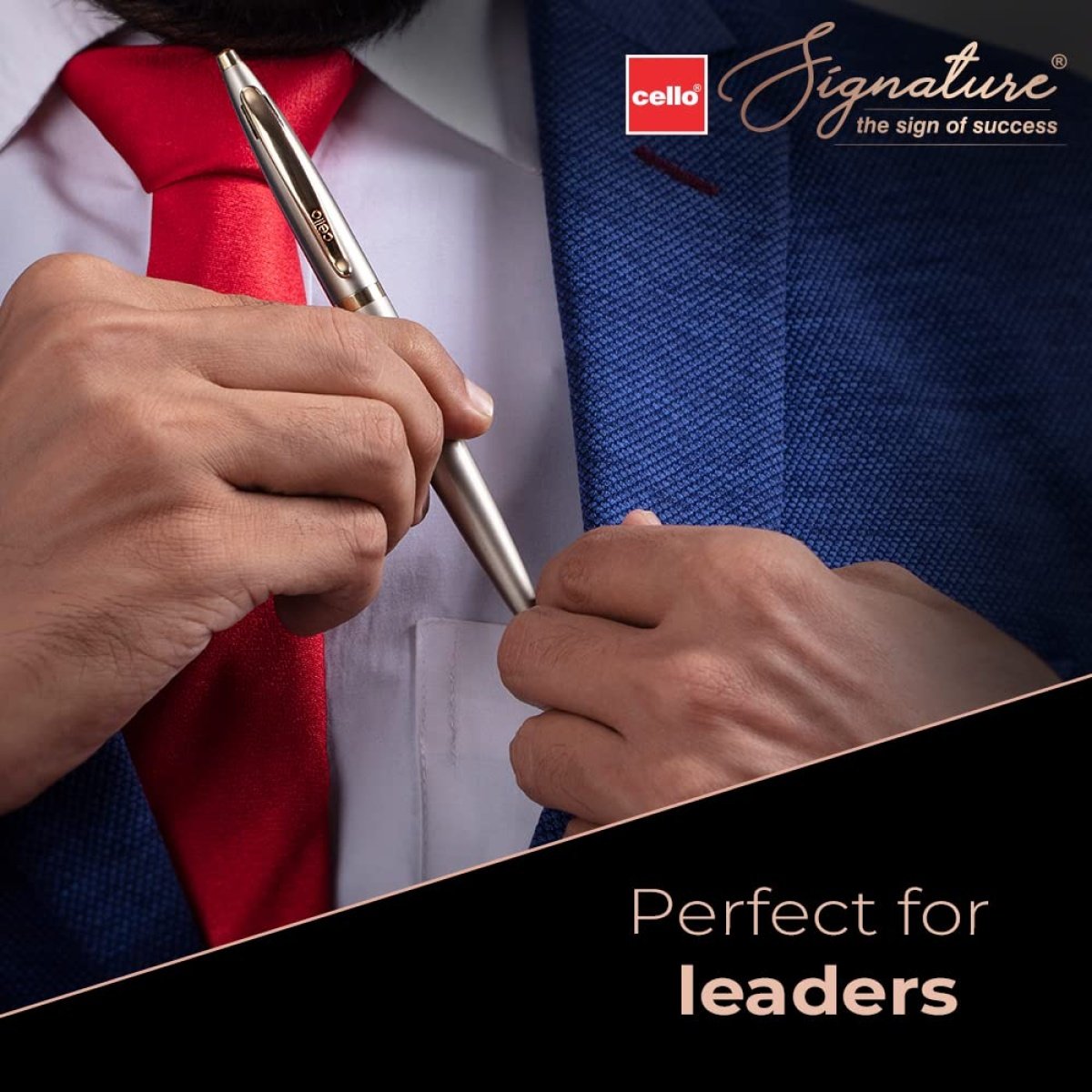 6 Cello Signature Crème Ivory Ball Pen