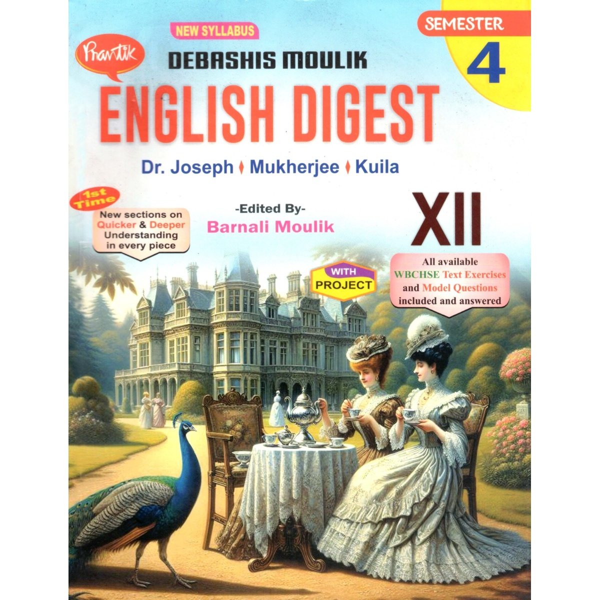 Prantik ENGLISH DIGEST Class 12 | Semester-4, 2025 By Dr. Joseph, Mukherjee, Kuila