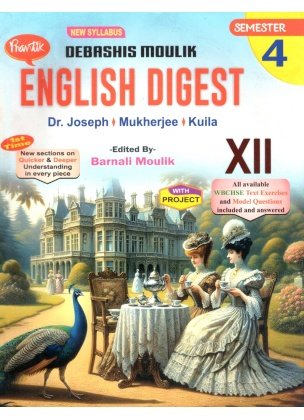 Prantik ENGLISH DIGEST Class 12 | Semester-4, 2025 By Dr. Joseph, Mukherjee, Kuila