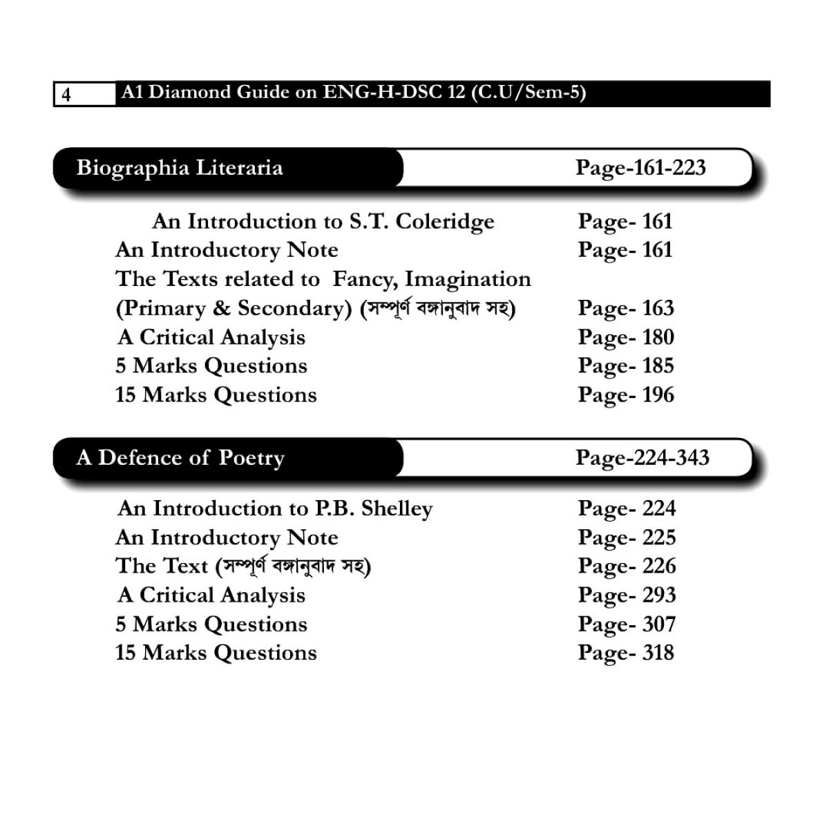 Fundamentals of Western Literary Theories Semester-5, Calcutta University