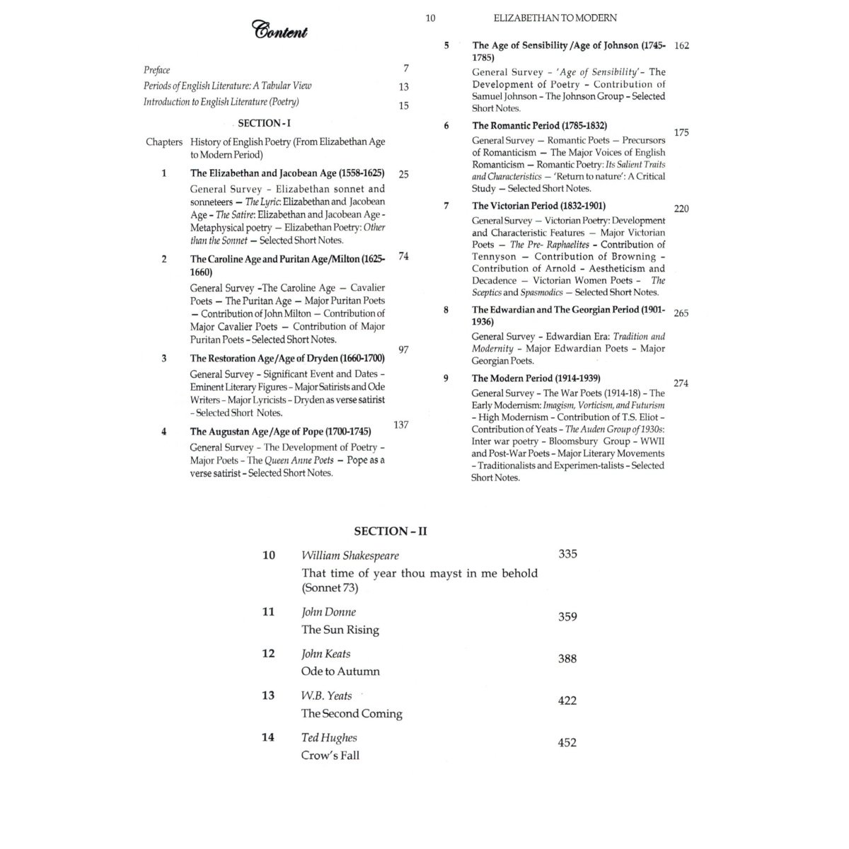 A Reading of English Poetry: Elizabethan to Modern Semester-1 | DSC-1 | Calcutta University By Dr. Arif Mahammad