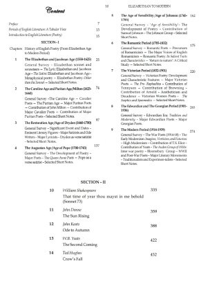A Reading of English Poetry: Elizabethan to Modern Semester-1 | DSC-1 | Calcutta University By Dr. Arif Mahammad