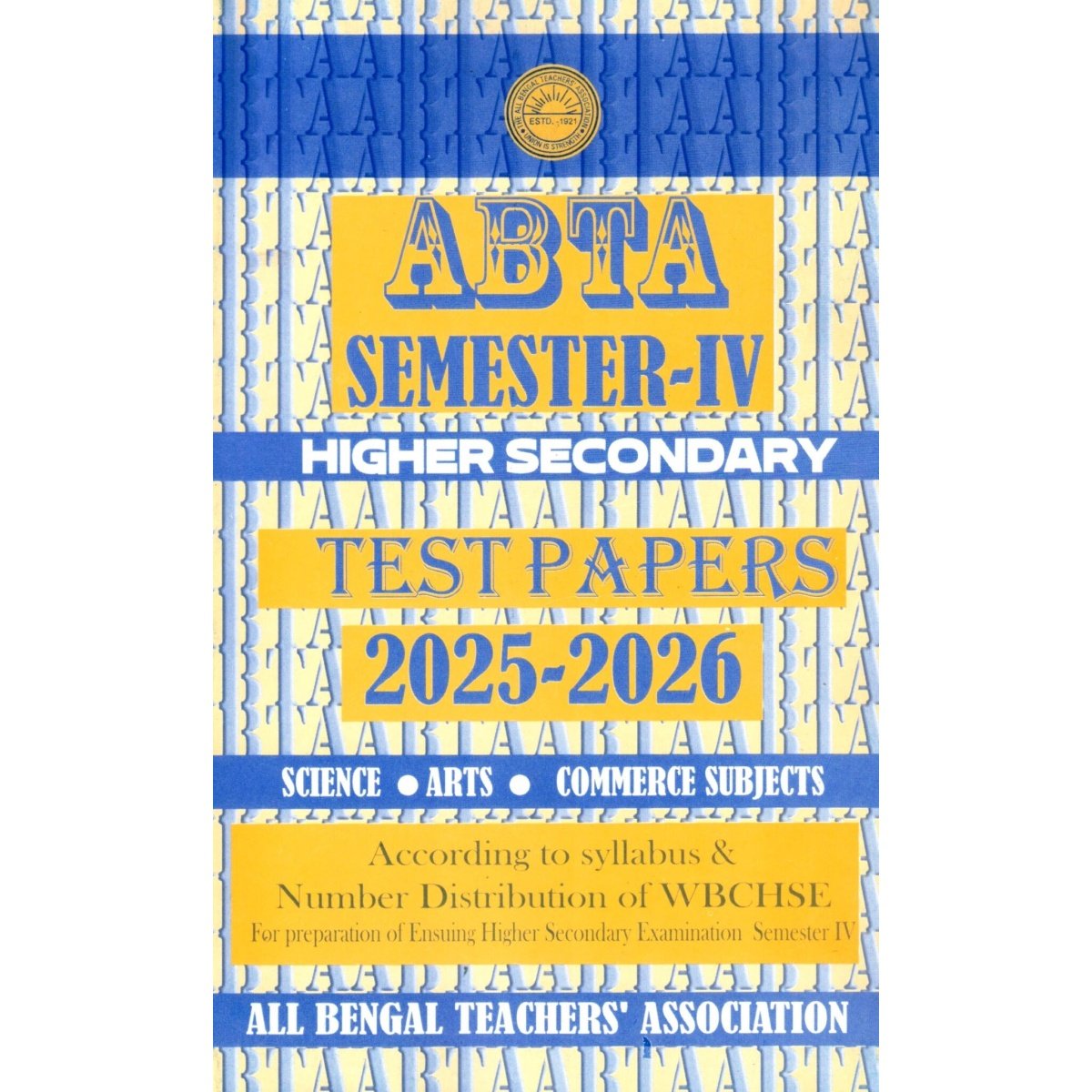 ABTA Higher Secondary TEST PAPERS Class 12 Semester-4 | 2025-26