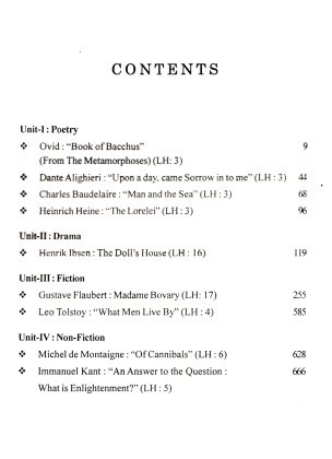 European Literature [Major Course ENGL6013] Semester-6, Burdwan University By  Dr. Dhiman Chakraborty