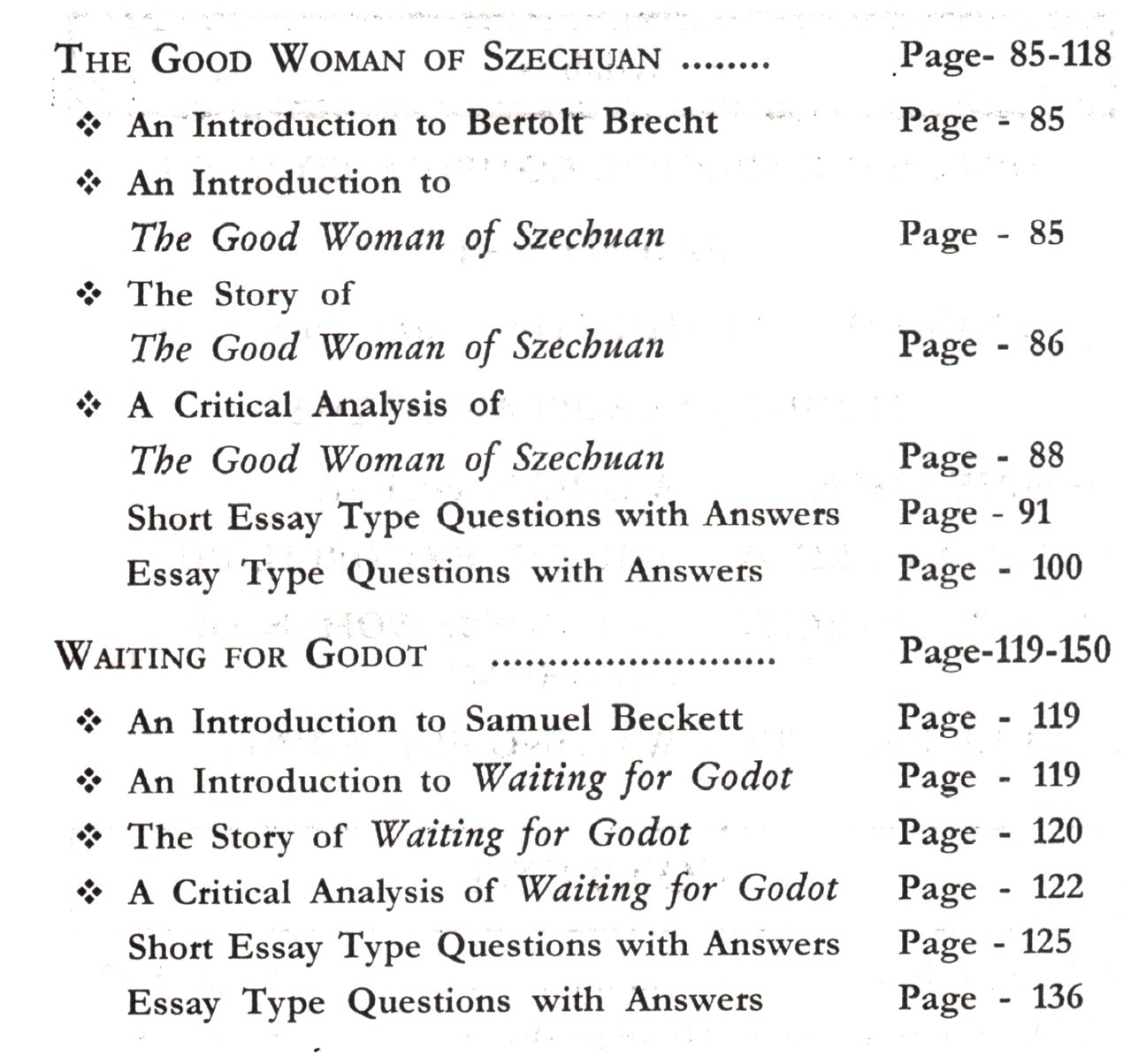 Modern European Drama Vol 2 Semester-6, CU (Contents 2)