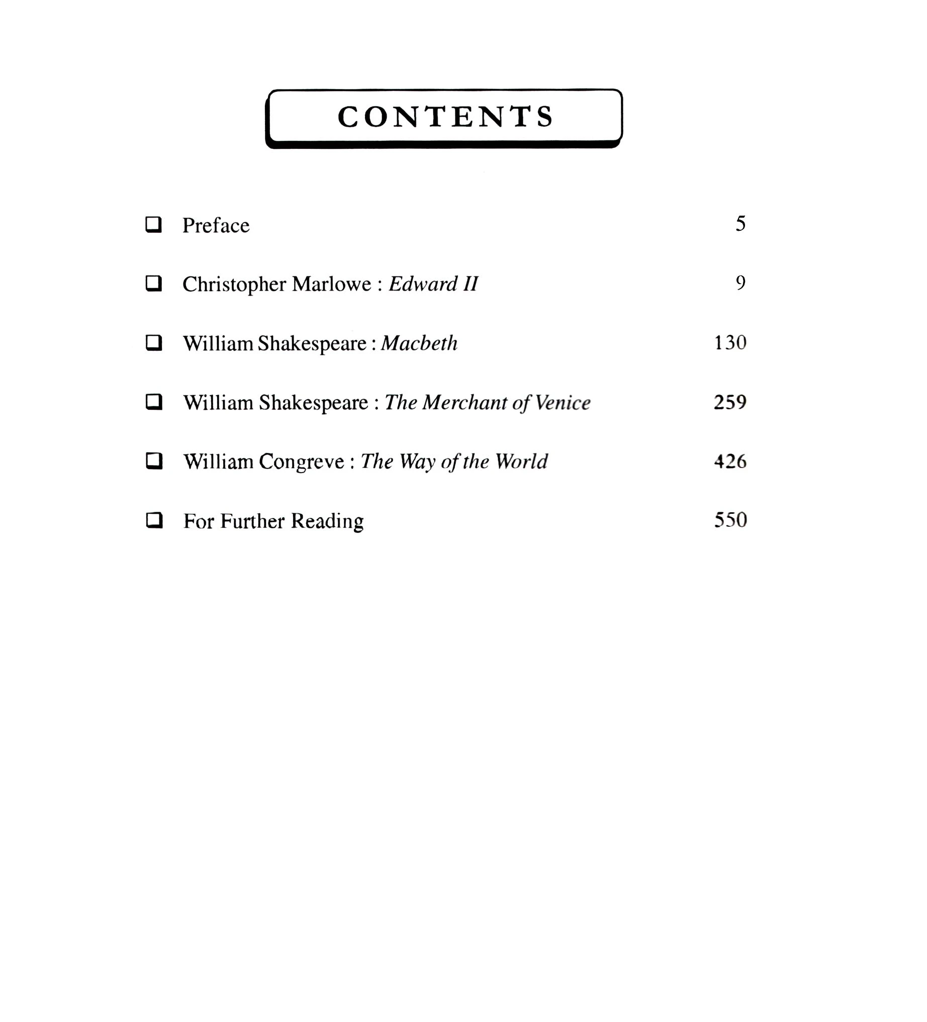 British Drama From Elizabethan to Restoration) by Deb Dulal Halder Contents