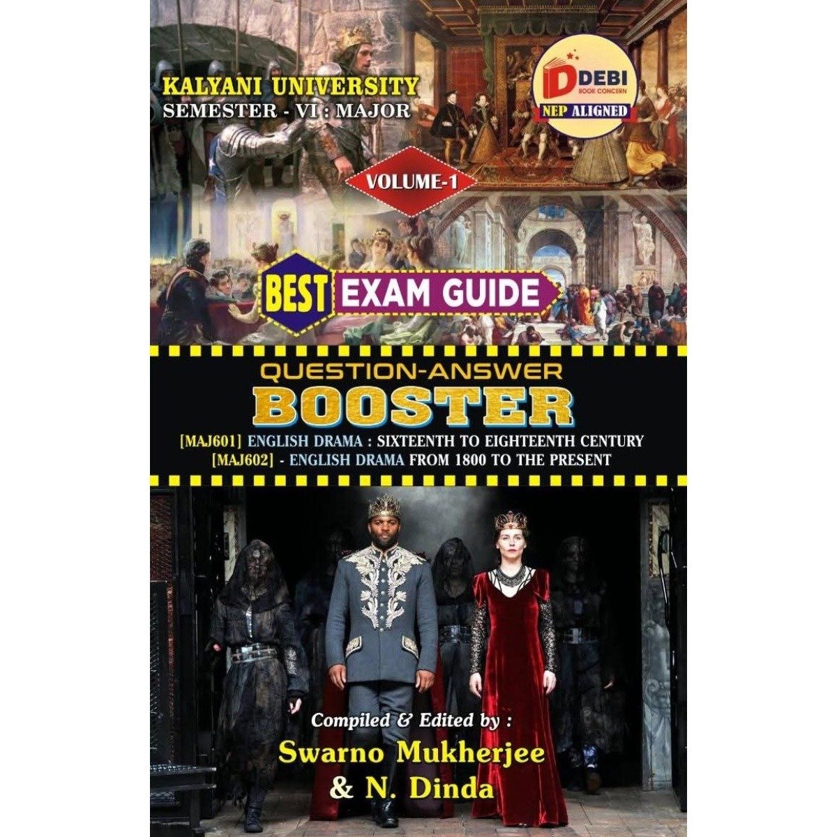 Question-Answer Booster English Drama Semester-6 | Kalyani University [Maj601, Maj602] By Swarno Mukherjee, N. Dinda