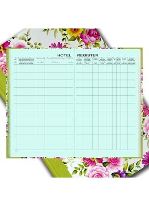 Hotel Record Register | 200 Sheets | 400 Pages | 2200 Entries | English Hindi | Hard Bound