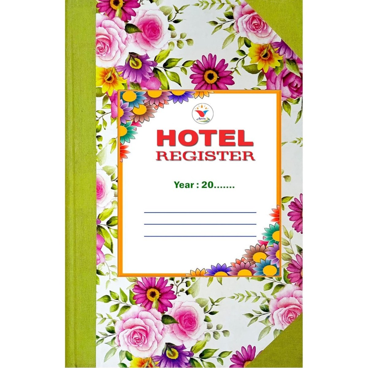 Hotel Record Register | 200 Sheets | 400 Pages | 2200 Entries | English Hindi | Hard Bound