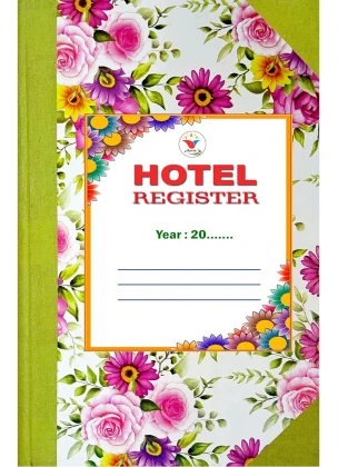 Hotel Record Register | 200 Sheets | 400 Pages | 2200 Entries | English Hindi | Hard Bound
