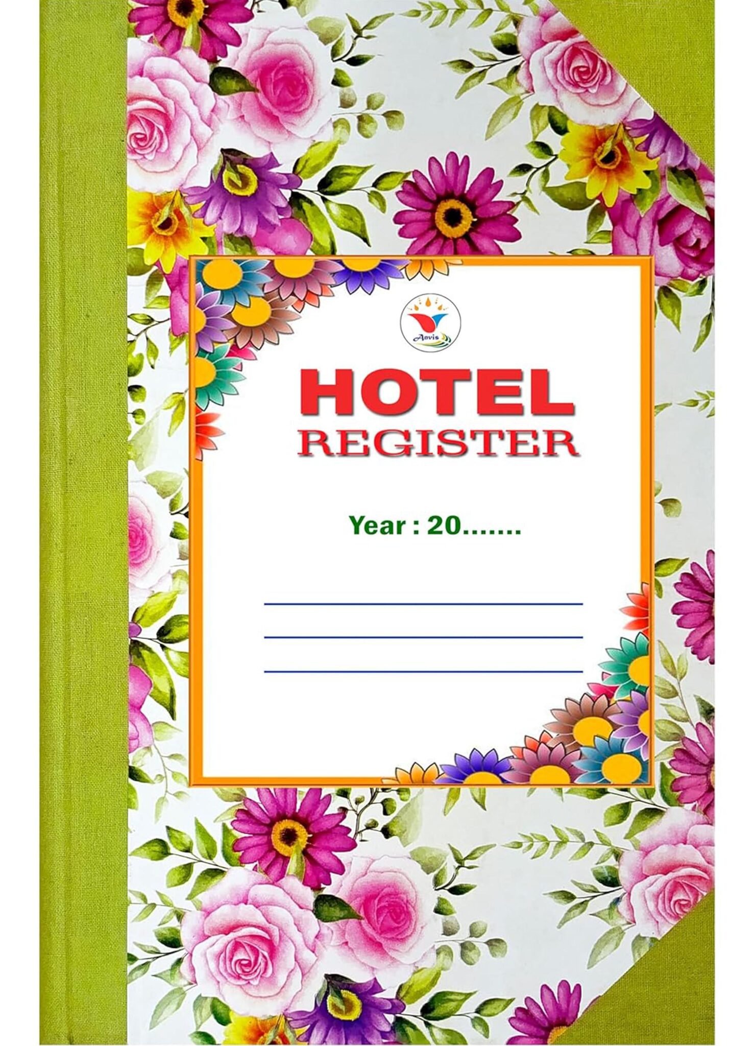 Hotel Register 200 Pages(1) Hotel Record Register | 200 Sheets | 400 Pages | 2200 Entries | English Hindi | Hard Bound