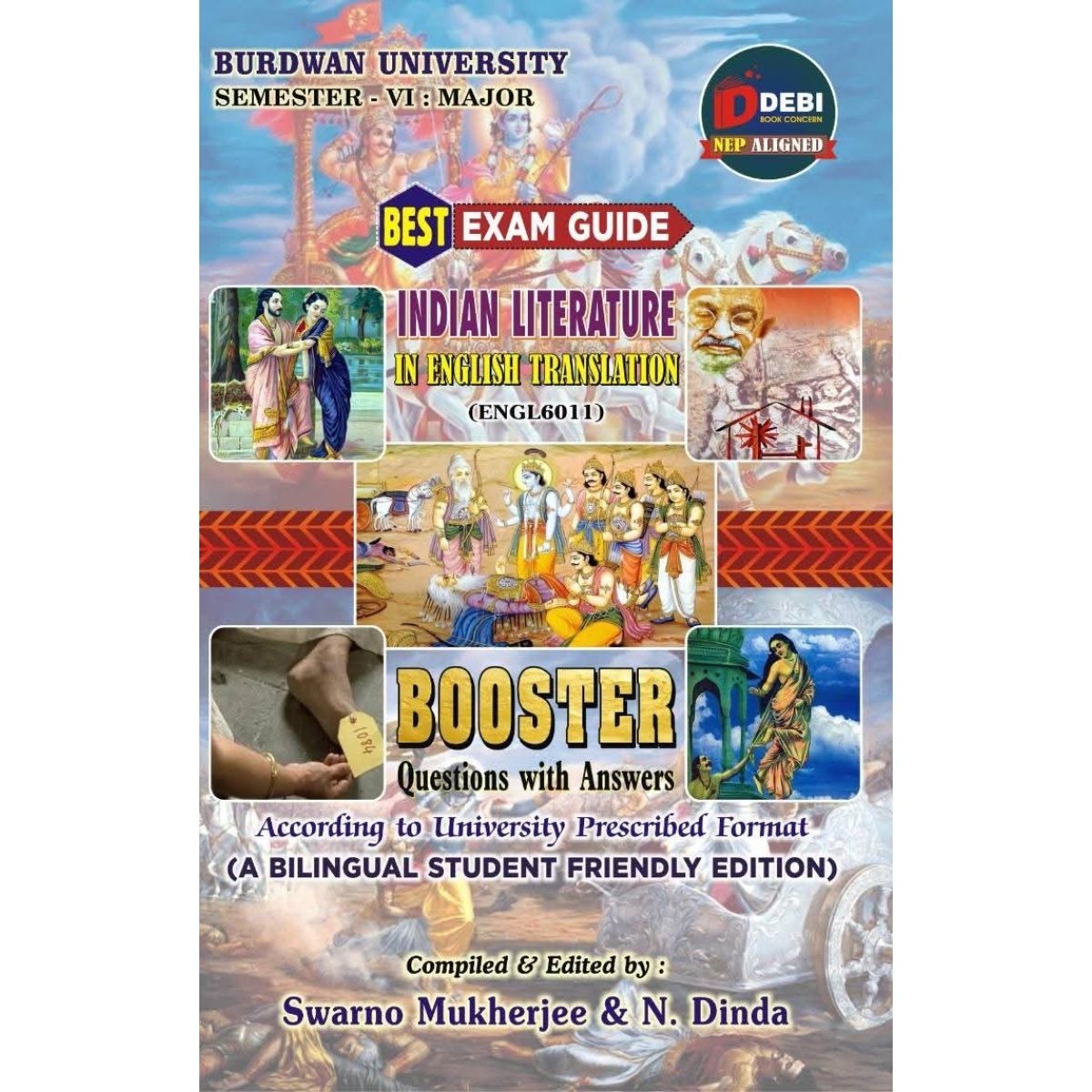 Best Exam Guide Indian Literature in English Translation Booster Semester-6 | Burdwan University Major Course (ENGL6011) By Swarno Mukherjee, N. Dinda