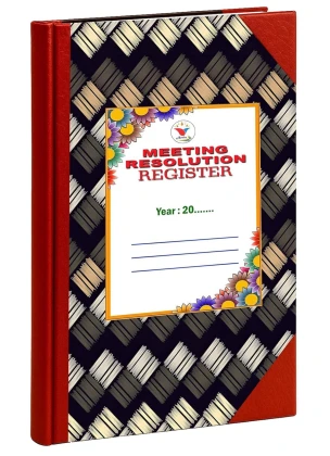 Meeting Resolution Register | 100 Pages | 50 Sheets | Hard Bound (1)