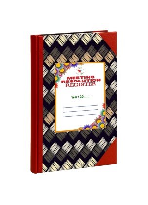 Meeting Resolution Register | 100 Pages | 50 Sheets | Hard Bound