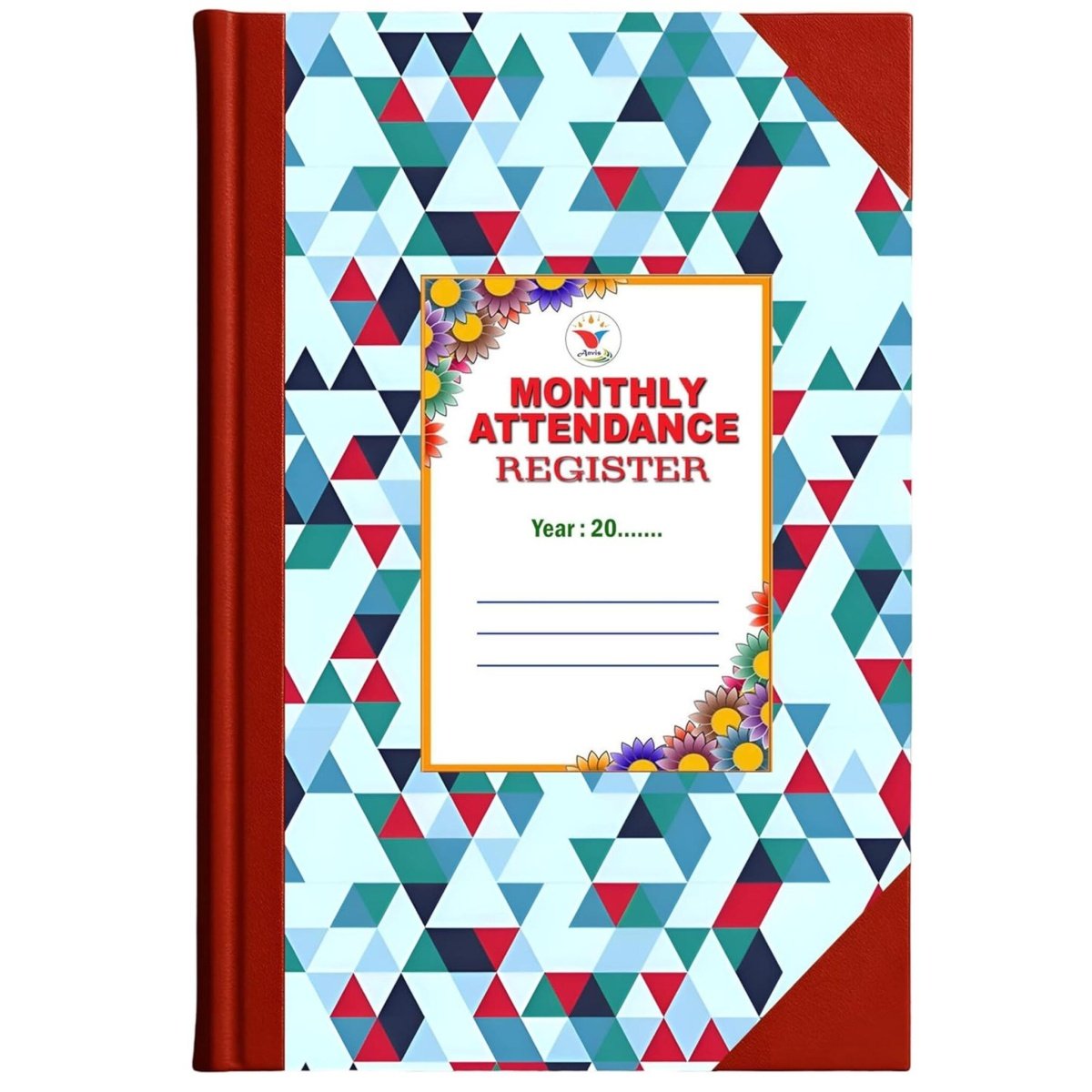 Monthly Attendance Register | 100 Sheets | 200 Pages | Hard Bound