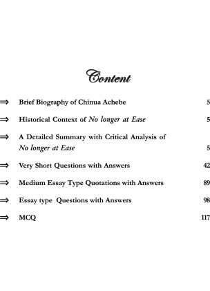 Chinua Achebe, No Longer at Ease, by Kelvino Group Professors